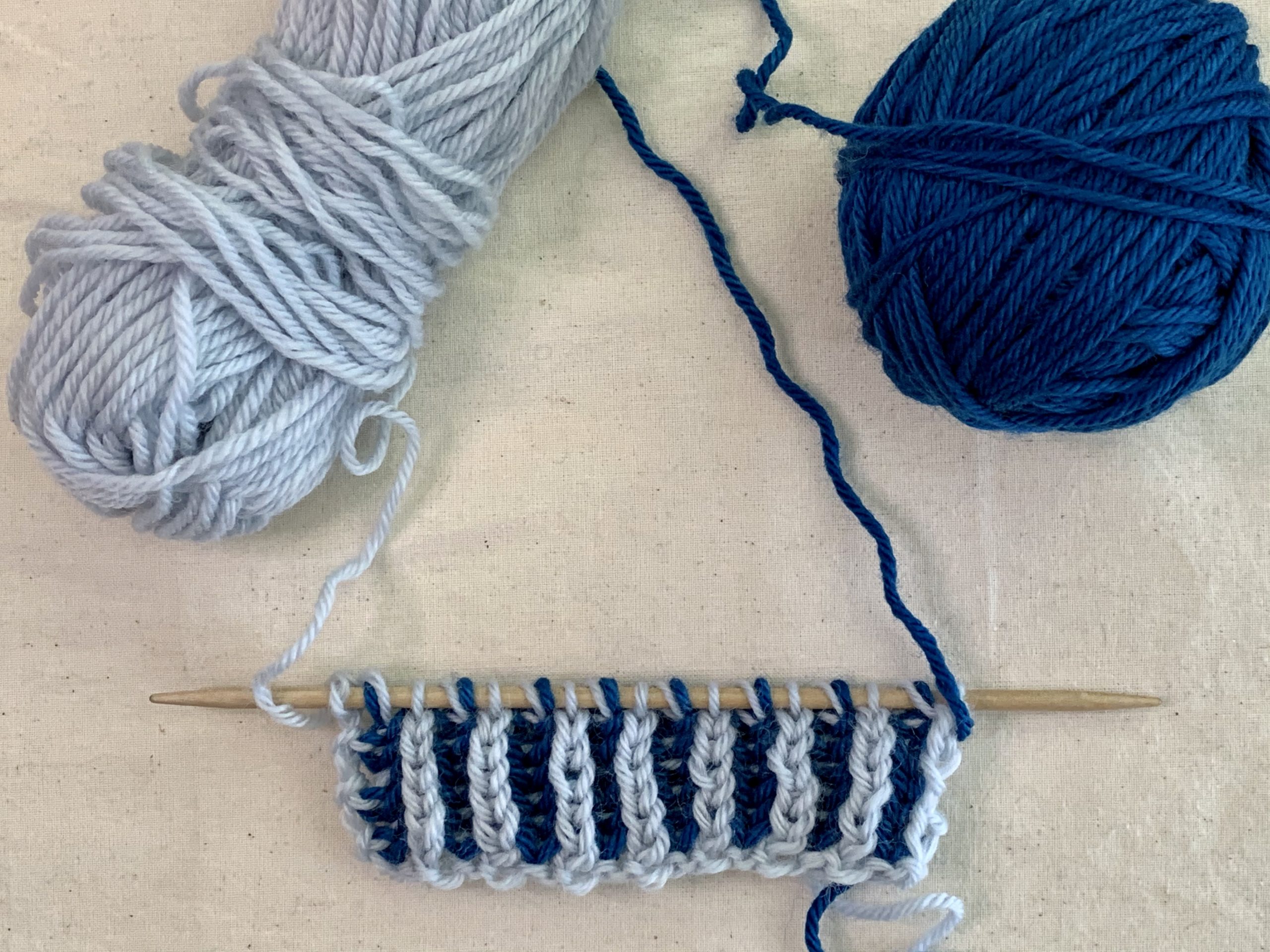 How To Knit: Circular Two-Color Brioche