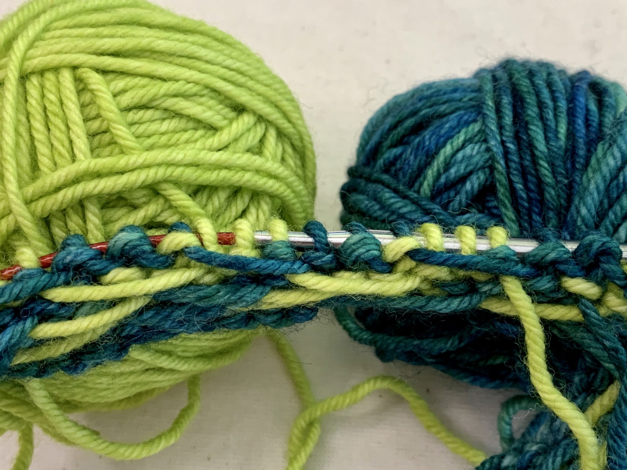 Yarn Color Dominance in Stranded Colorwork The Knitting Circle