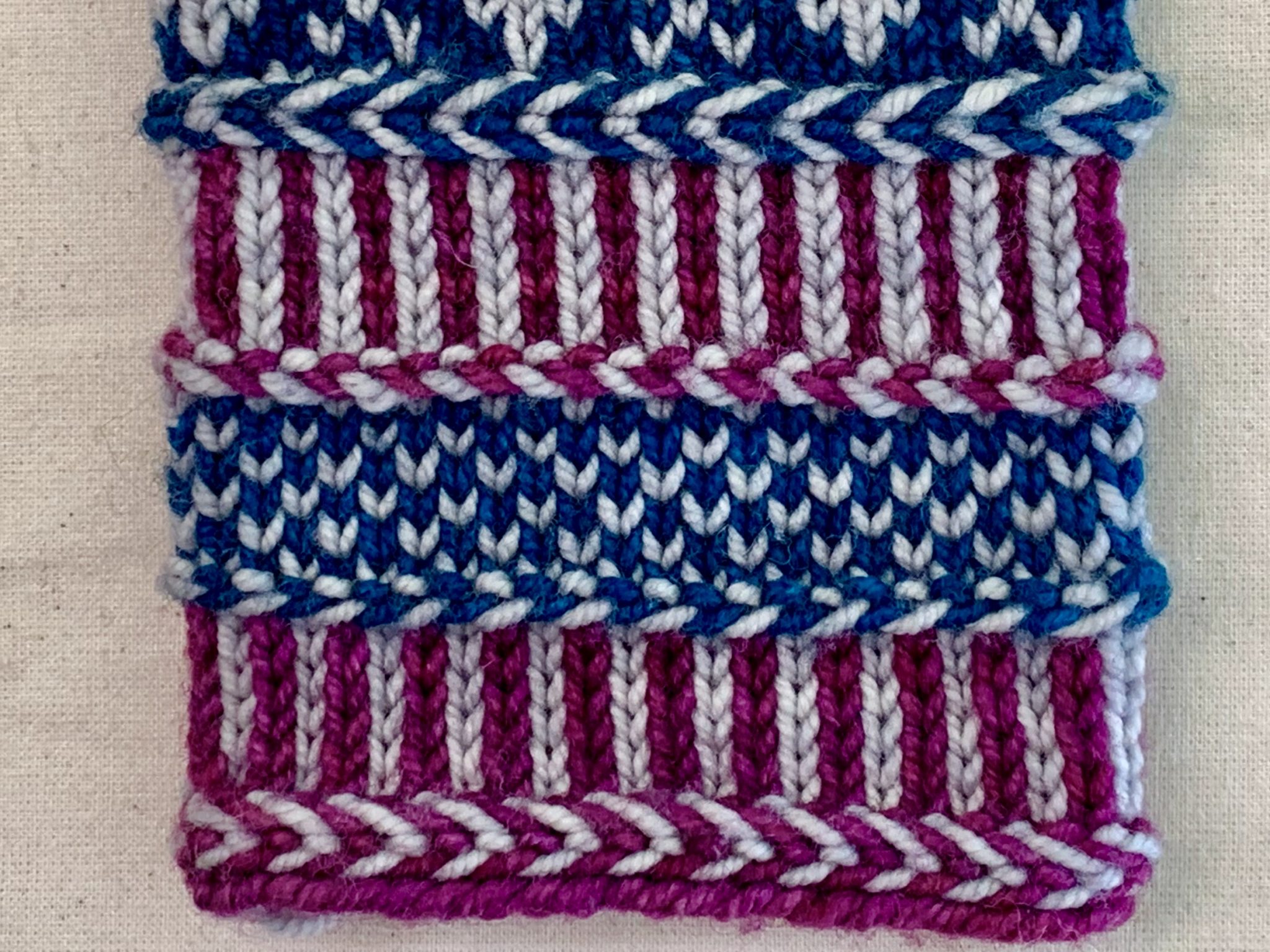 Yarn Color Dominance in Stranded Colorwork The Knitting Circle