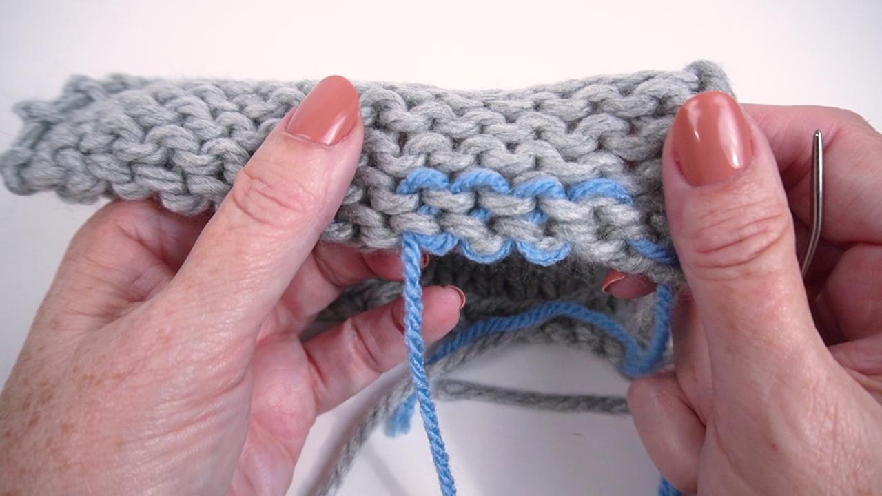 Finishing Basics Weaving in Ends The Knitting Circle