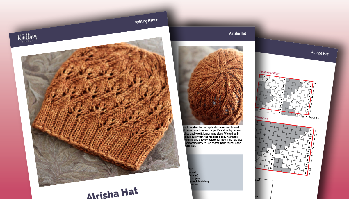 Alrisha hat knitting pattern