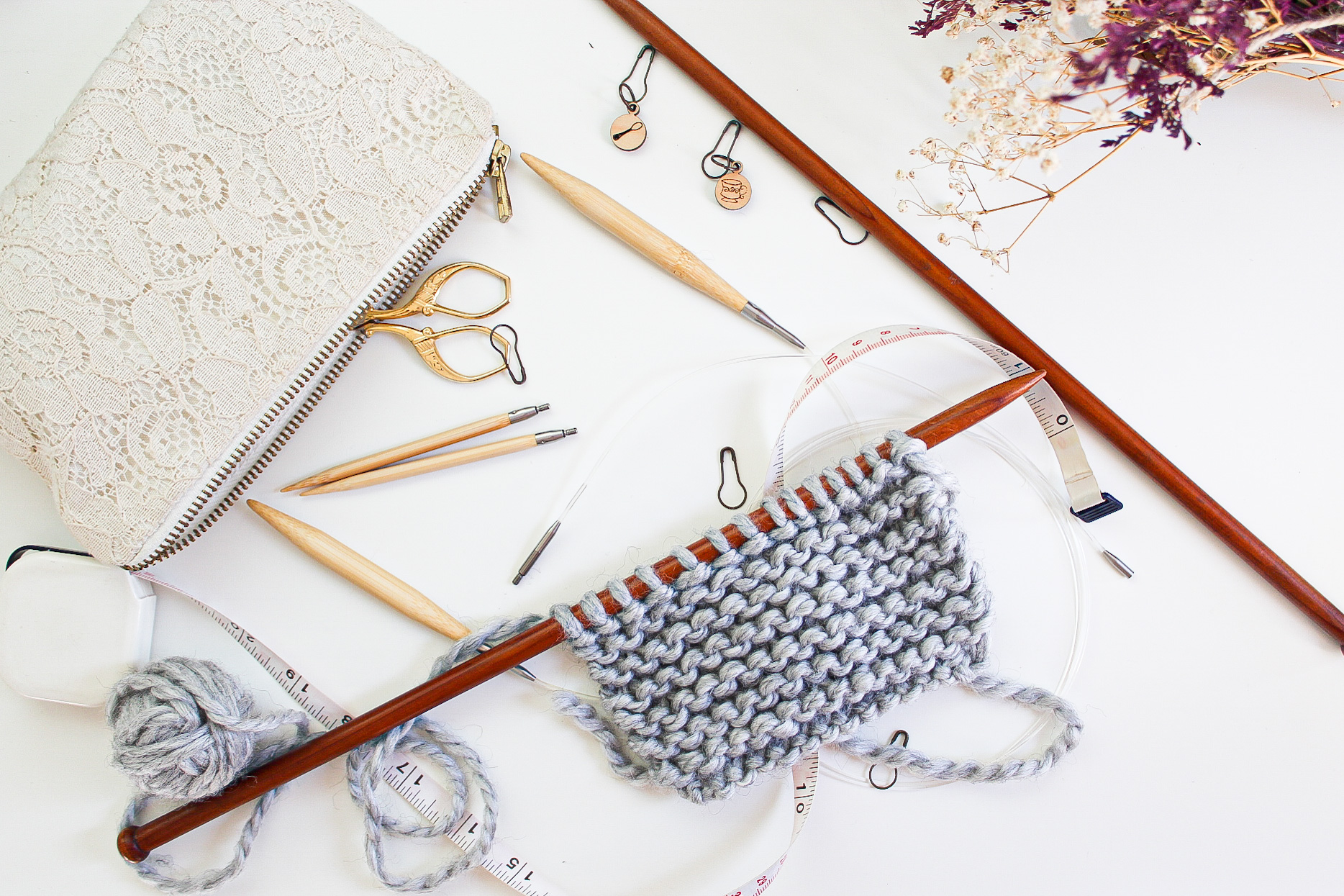 Knit Bits Kit: Learn to Knit Cables #1