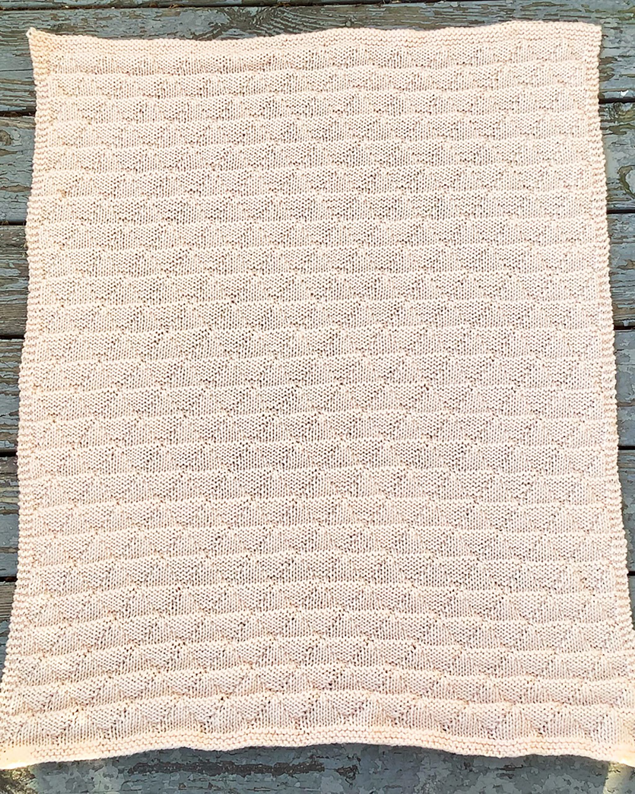 Knitted baby blanket online dimensions