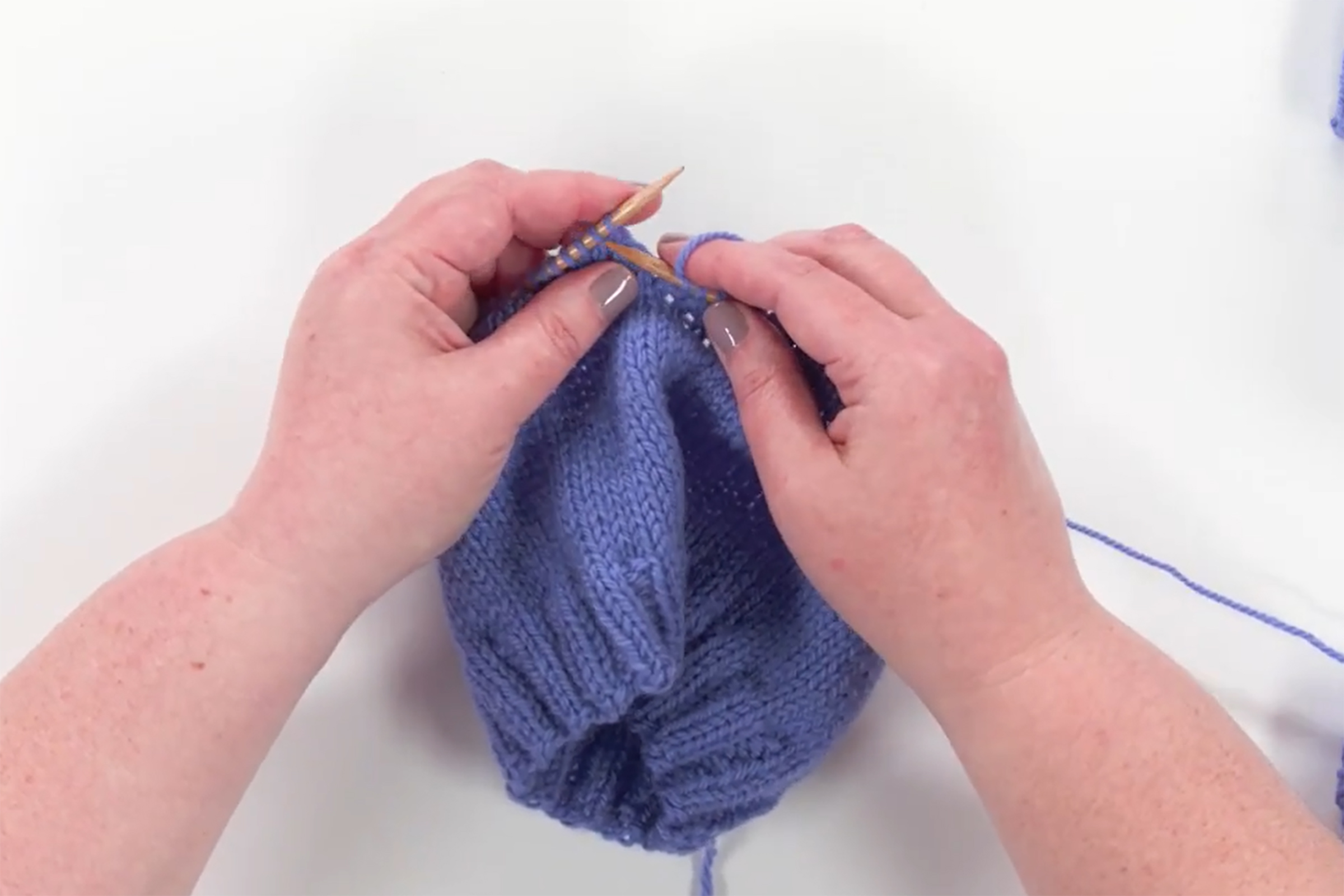 Decreases and Changing to Double Pointed Needles