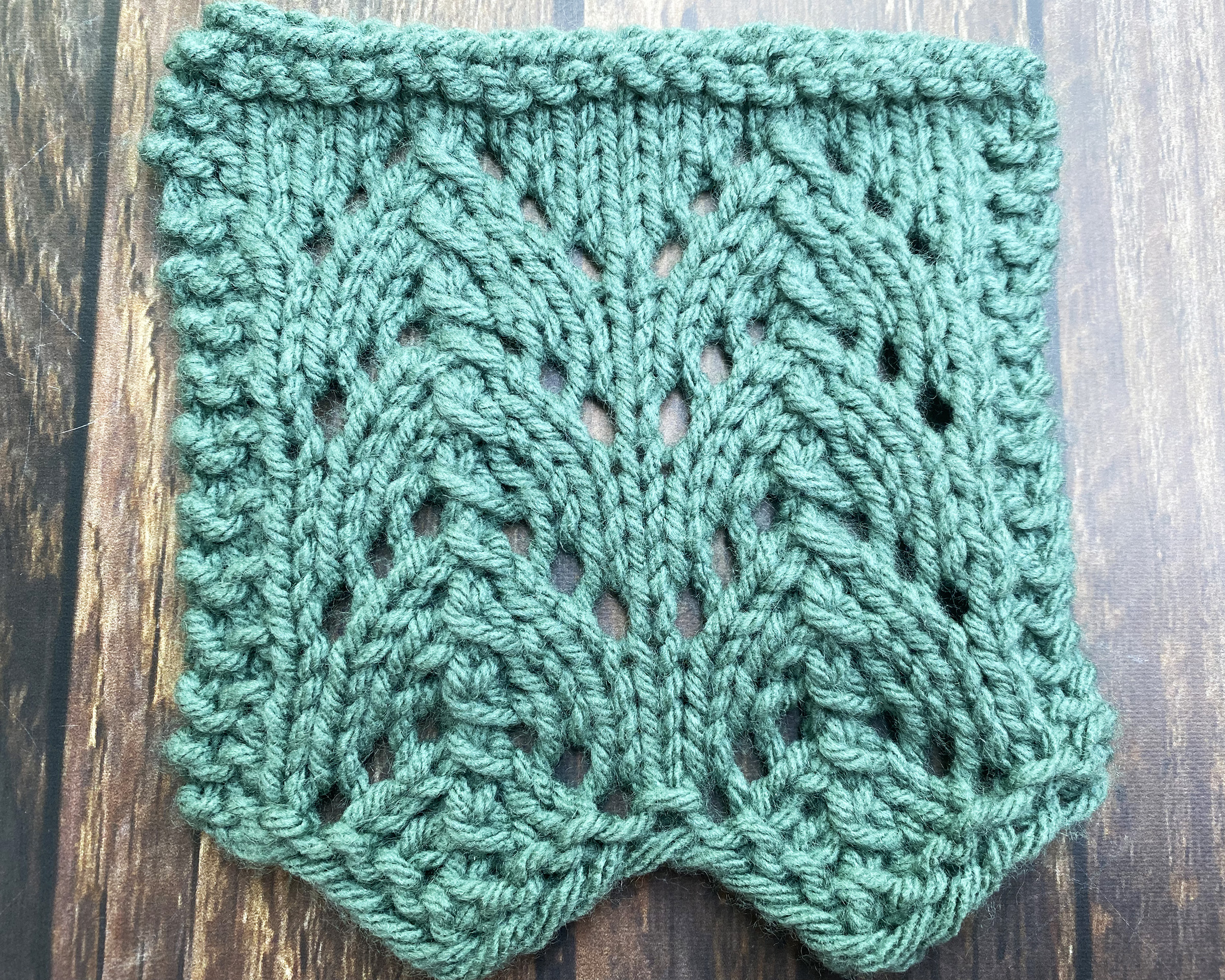 Easy Mesh Lace Knitting Stitch Pattern (4 Row Repeat) 