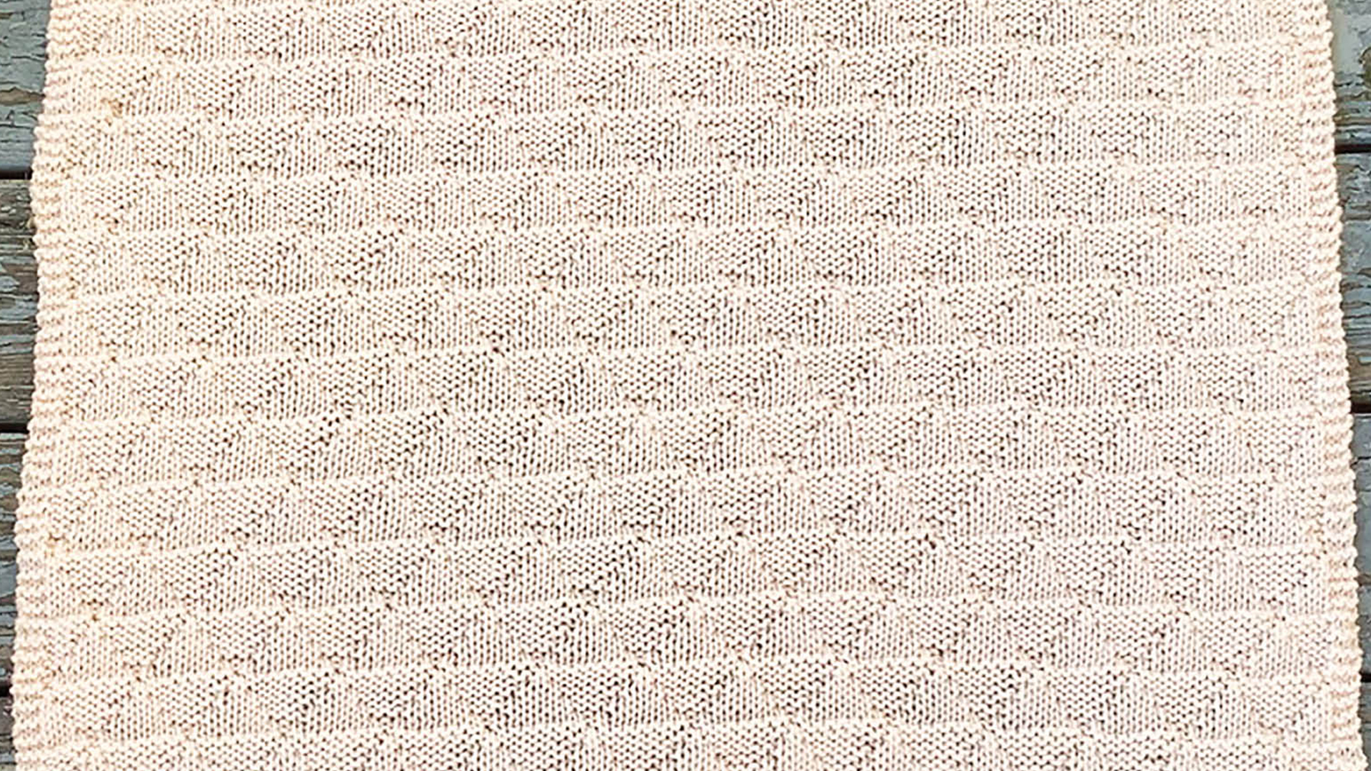 Free Knitting Pattern - Easy Knit Baby Blanket