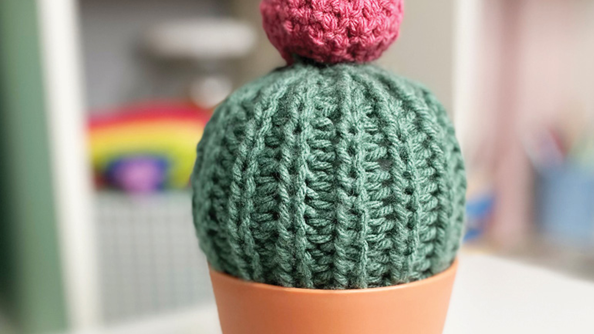 Free Knitting Pattern - Mini Cactus