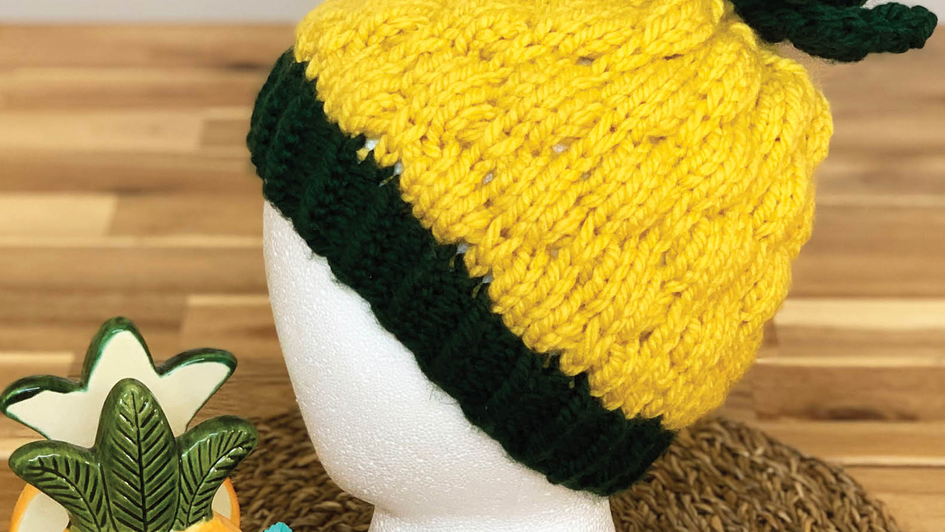 Free Knitting Pattern - Child's Pineapple Hat