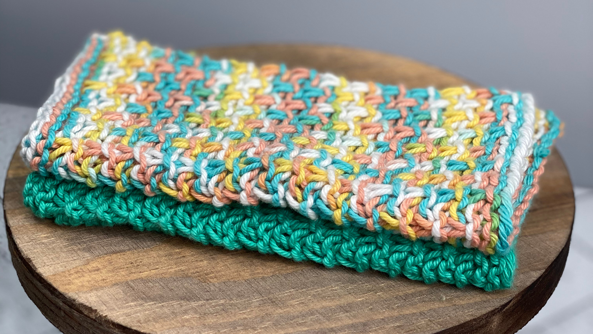 Free Knitting Pattern - Slipped Stitch Dishcloth