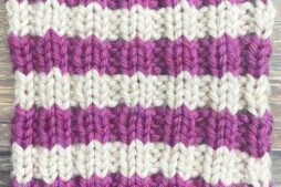 Knitting Ribbed Stripes | The Knitting Circle