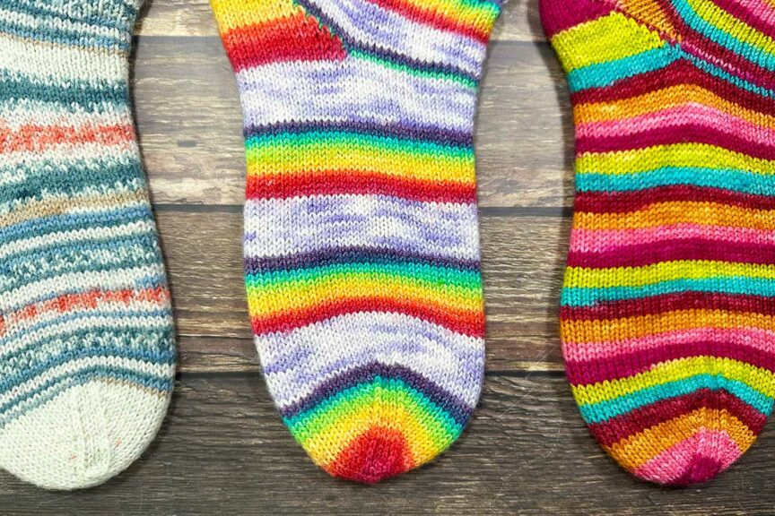 Beginner Tube Sock Knitting Pattern : Happiness
