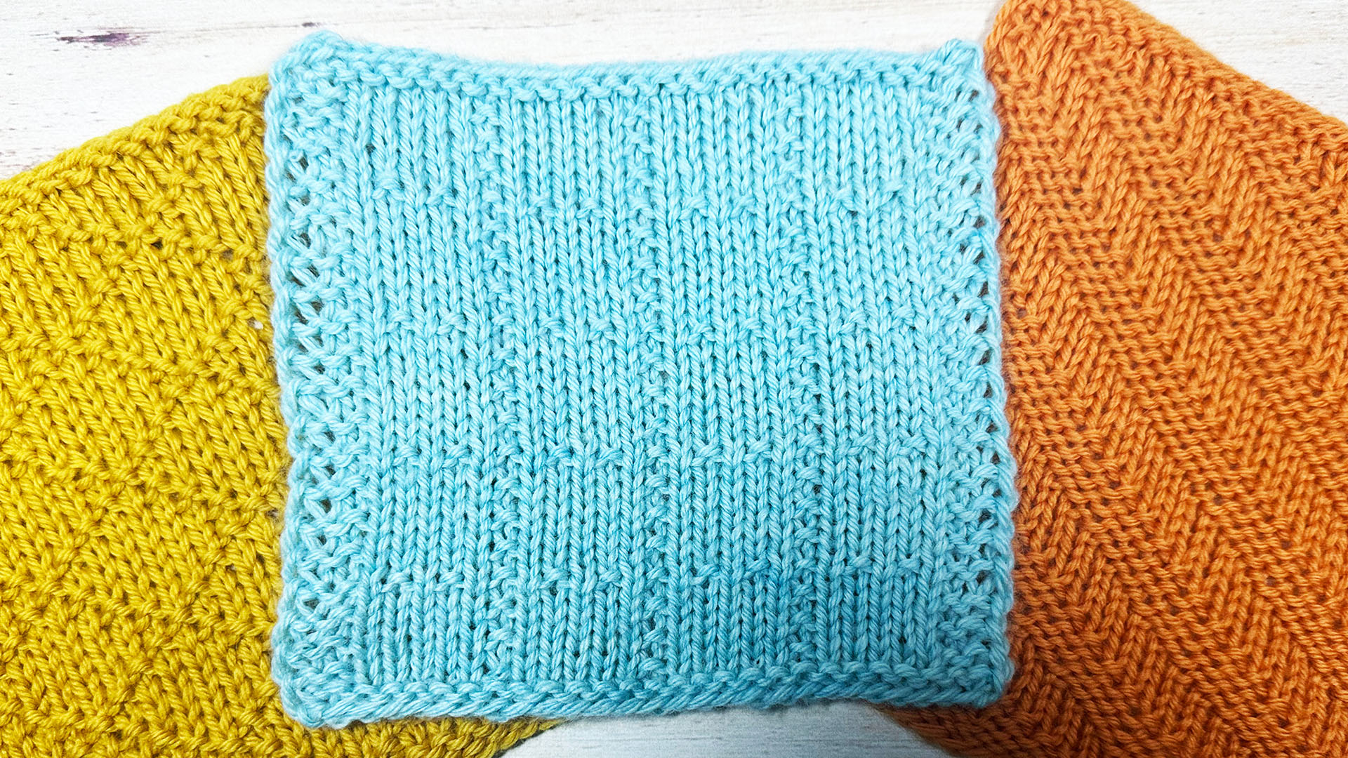 Free Knitting Pattern - 3 Textured Stitch Patterns for Blankets