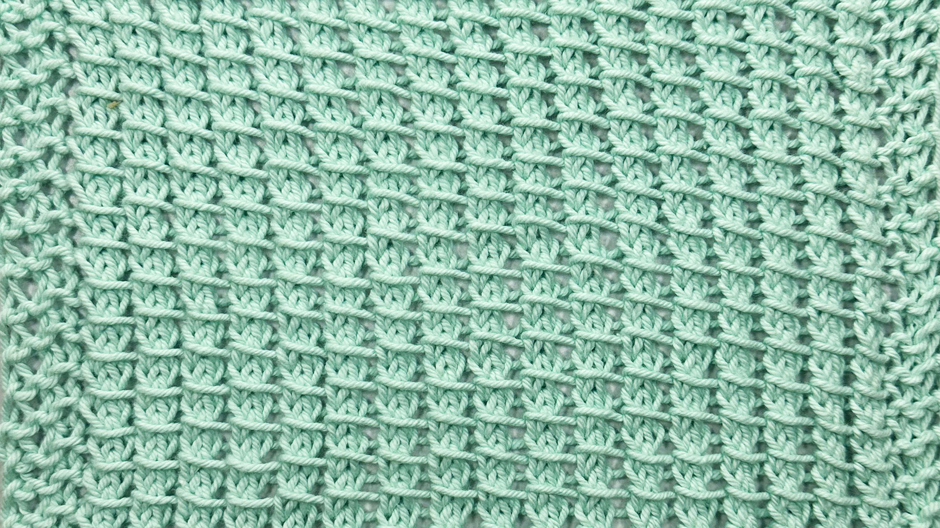 Free Knitting Pattern - Bamboo Stitch Dishcloth
