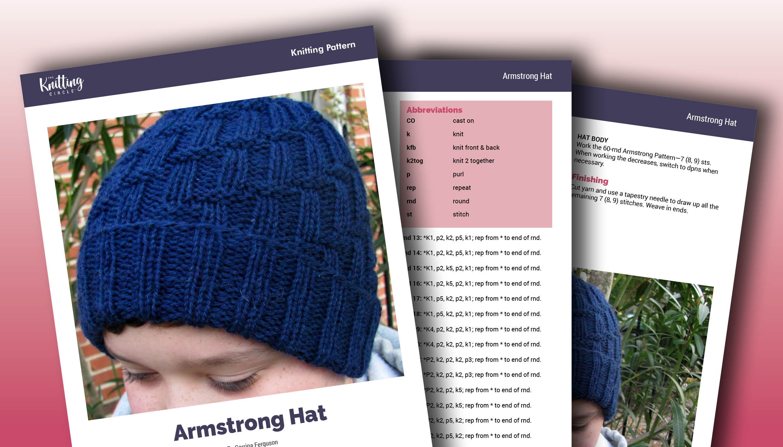 Knit Armstrong Hat pattern