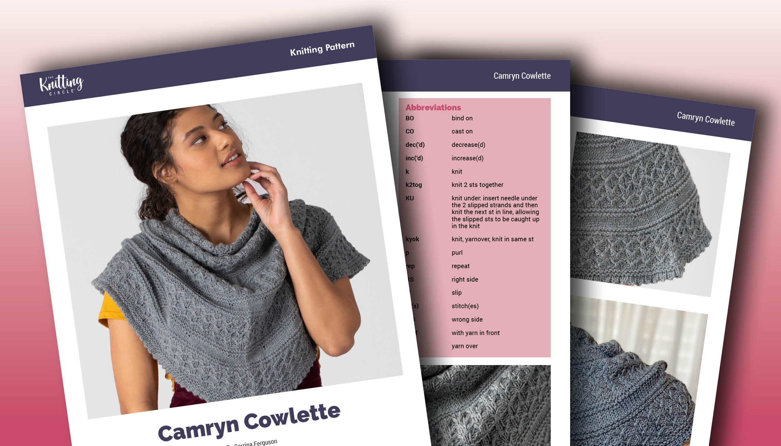 Knit Camryn Cowlette pattern