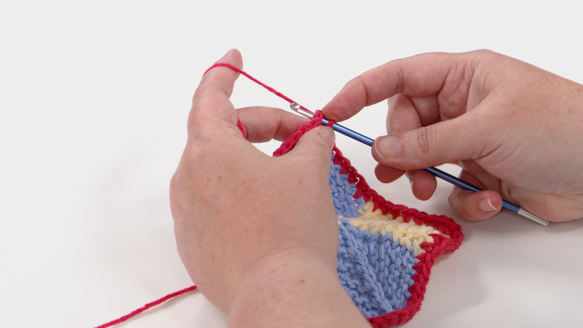 Bonus: Adding A Crochet Border to Mitered Square Projects