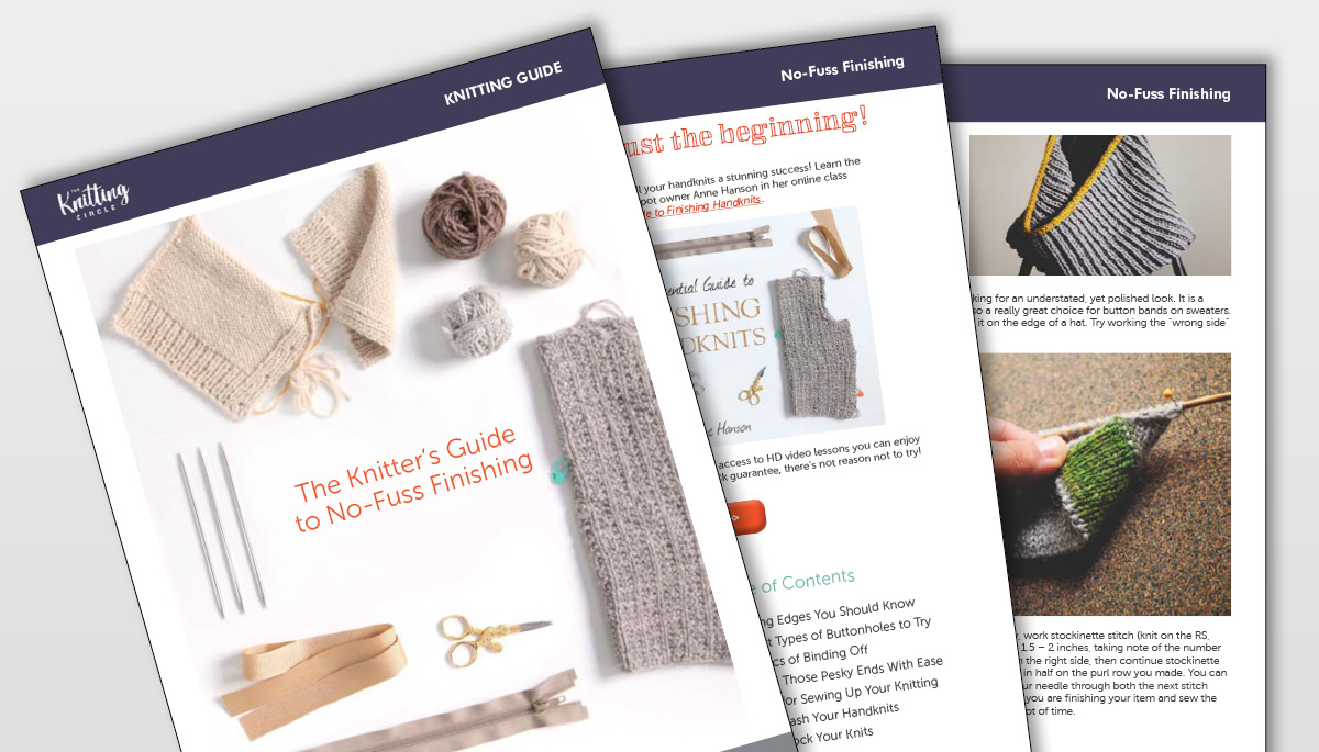 The knitter's guide to no-fuss finishing