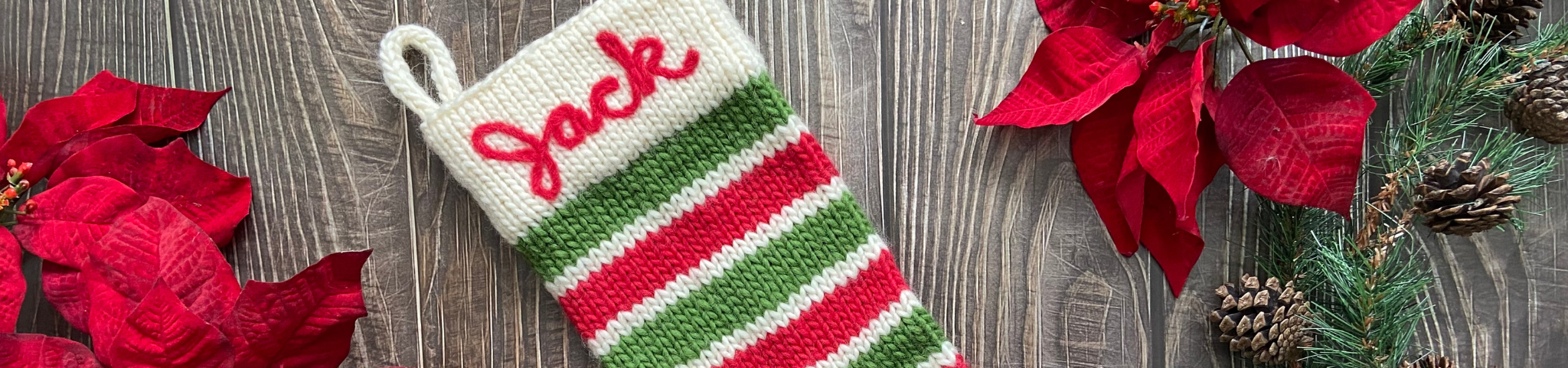Striped Christmas Stocking