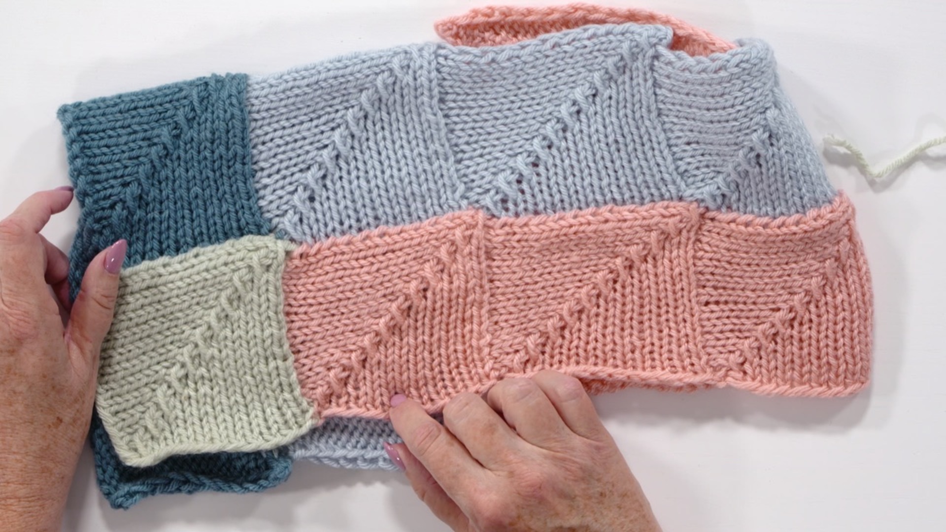 Mitered Squares - Building Horizontally