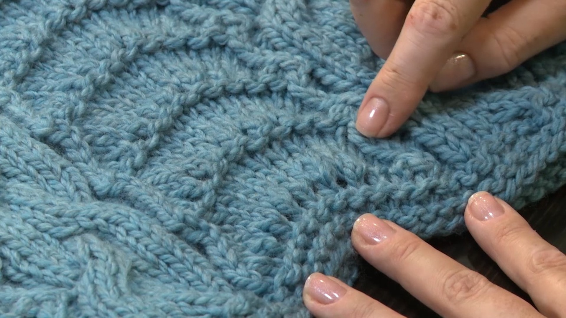 Session 7: Cabled Lace Cowl