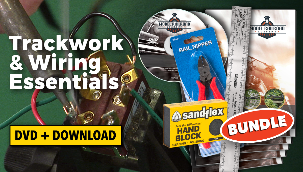 Trackwork & Wiring Essentials 5-Video Set with 3 Toolsproduct featured image thumbnail.