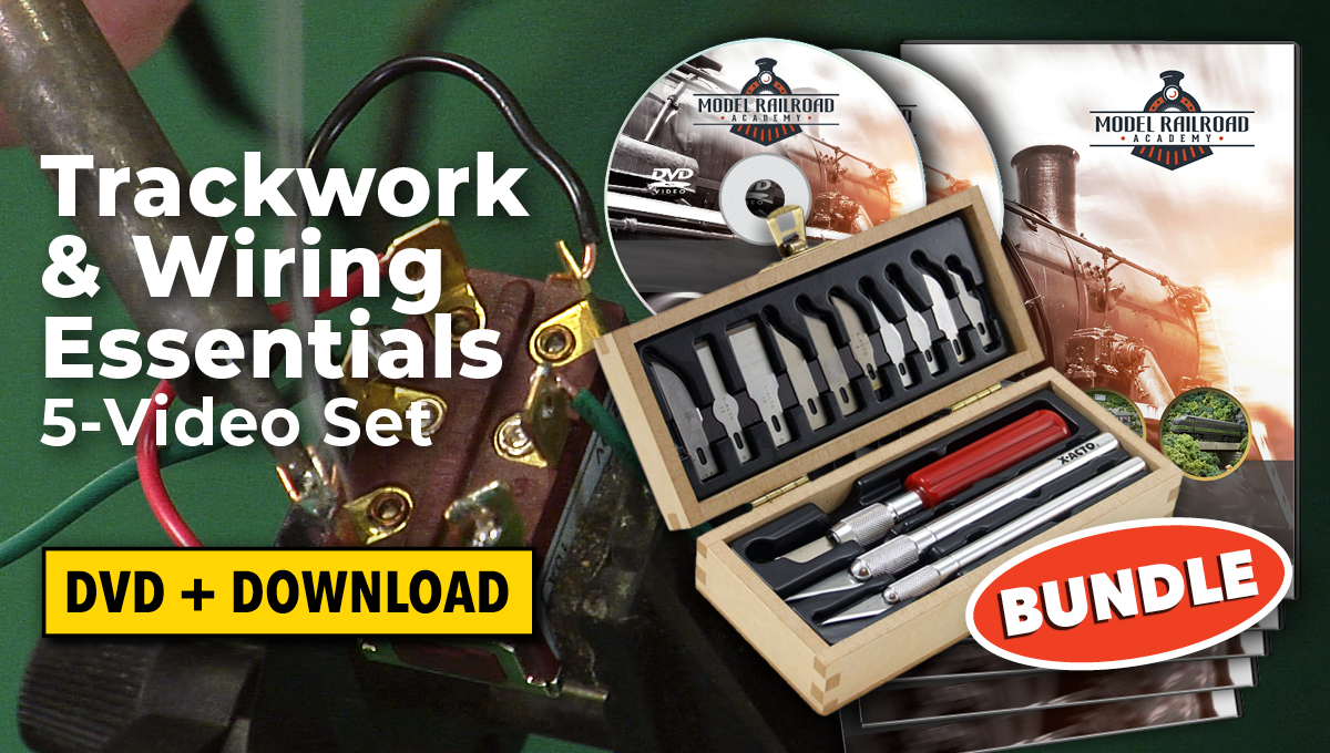 Trackwork & Wiring Essentials 5-Video Set with X-ACTO Knife Setproduct featured image thumbnail.