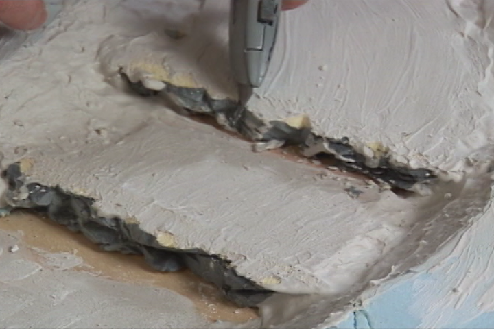 Creating a River with Plaster