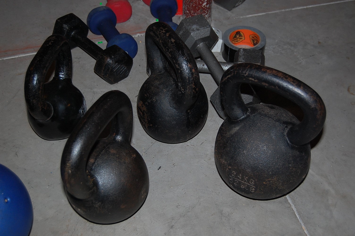 Kettlebells and dumbbells are portable, economical and functional pieces of fitness equipment.