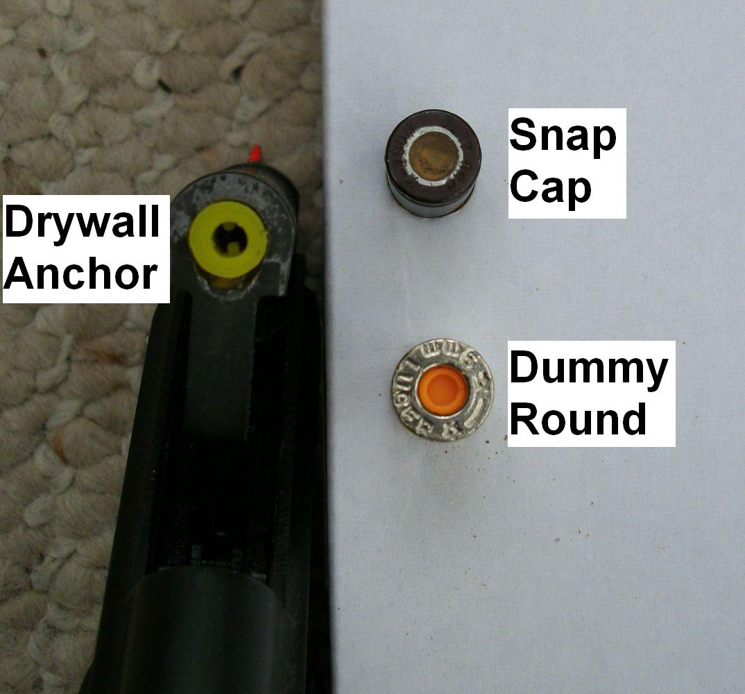 Image of snap caps and dummy round