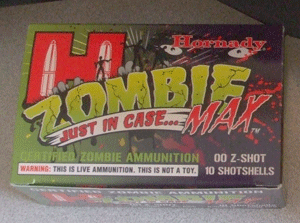 A box full of zombie targets
