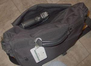 Concealed carry briefcase with a hoster