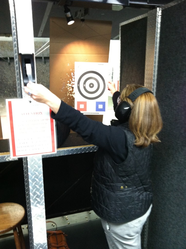Process of hanging targets can vary from range to range, but most keep it pretty simple. Photo: author