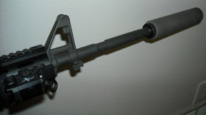 suppressed rifle