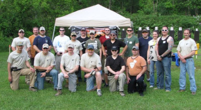 Chris and other MDTS staff with shooters at 2011 MDTS Wounded Warrior Steel Shoot Fundraiser, which raised over $5000 for the Wounded Warrior Project.