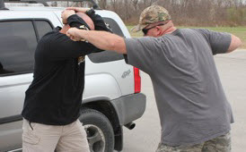 A gunfight may start like this. An assault is not always clear, and physical violence may precede the actual gunfight. Fighting fitness and proper training are musts in this situation, and never addressed in most concealed carry classes - Conceal Carry