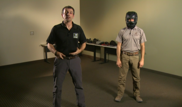Two men getting ready to practice defensive knife training