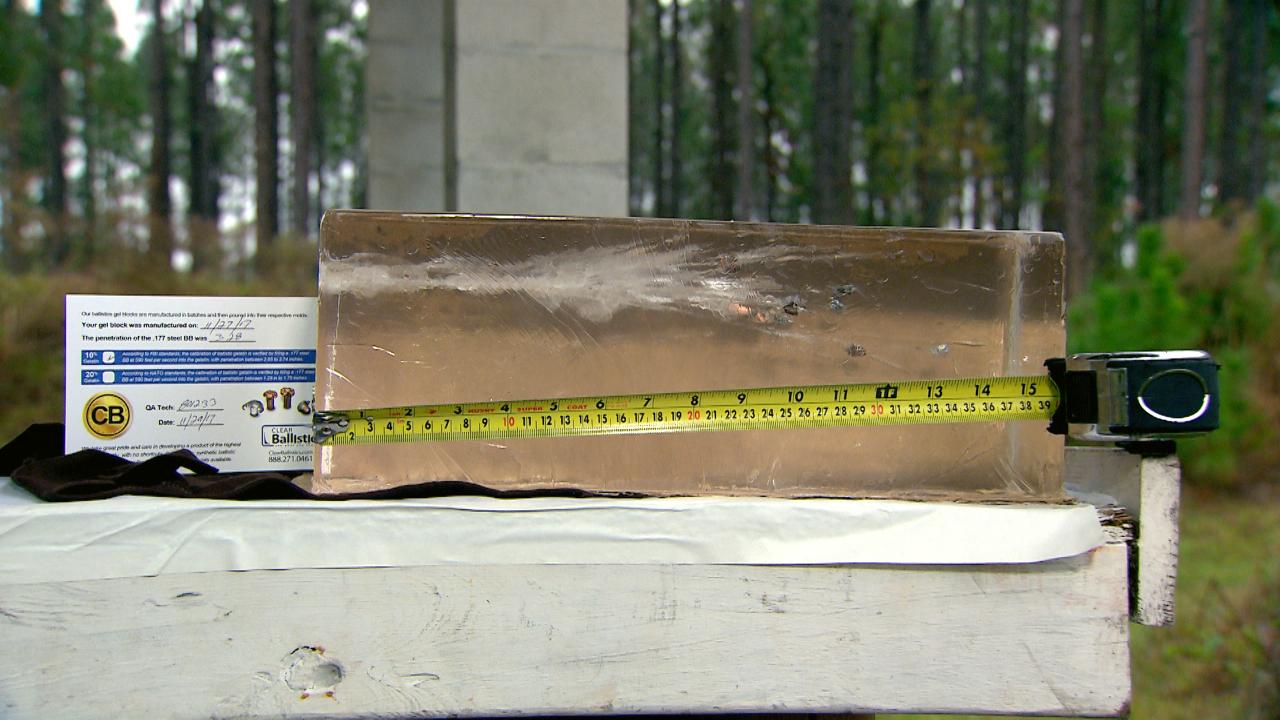 Multiple Rounds into Ballistic Gel Personal Defense Network