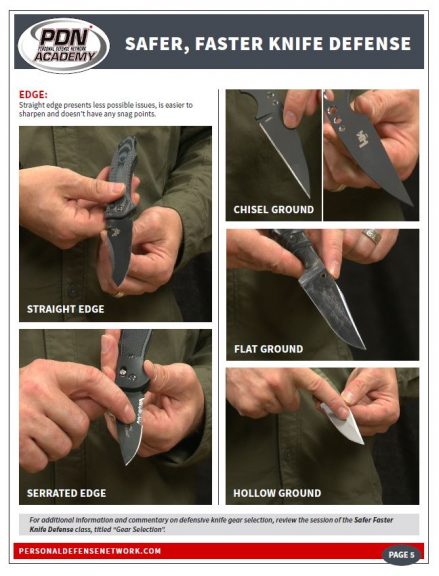 Collage of pictures of parts of a knife