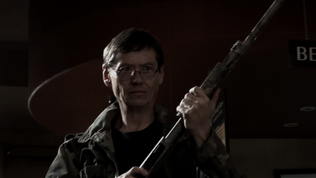 Man holding a rifle