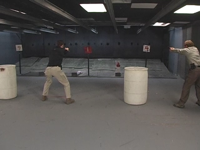 Men at a shooting range