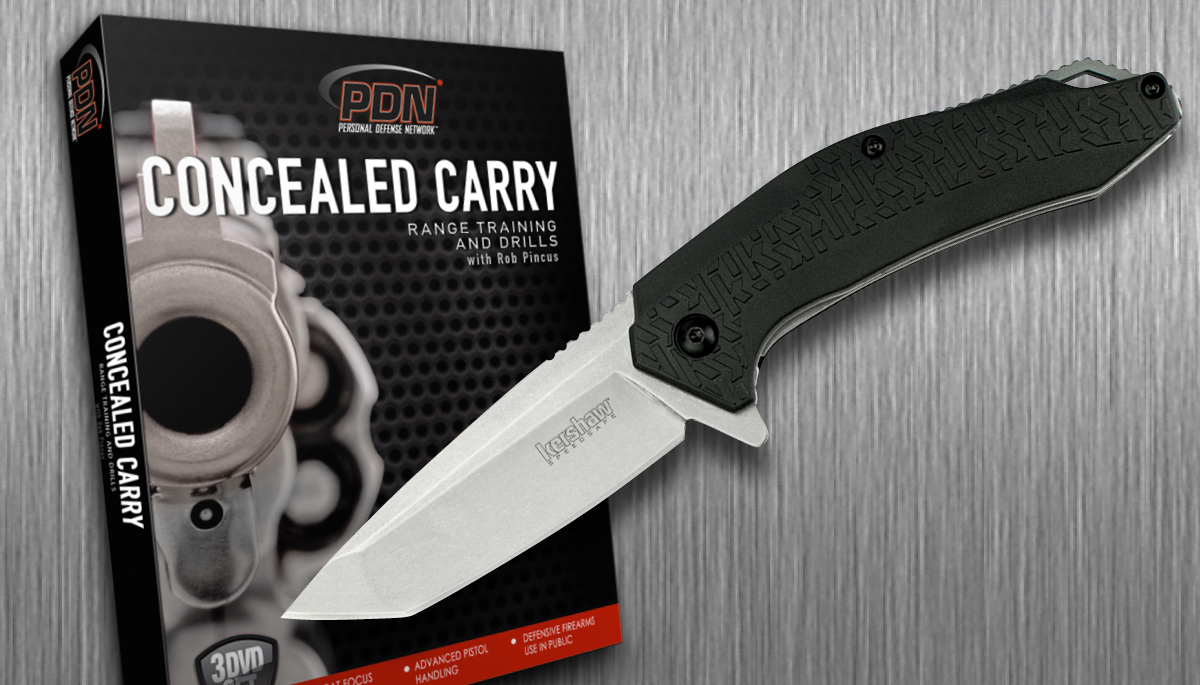 Concealed carry DVD and knife