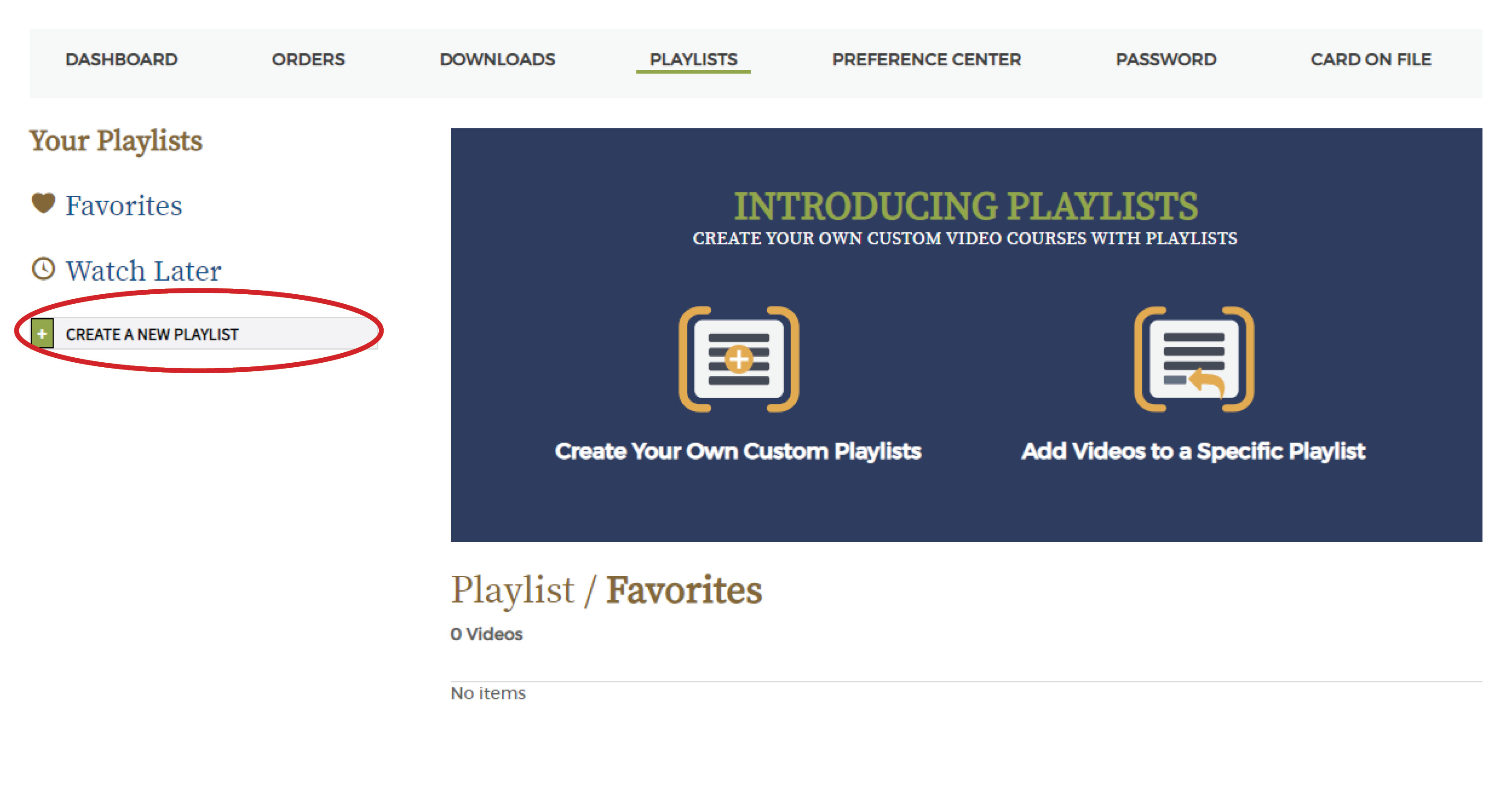 Create a Playlist