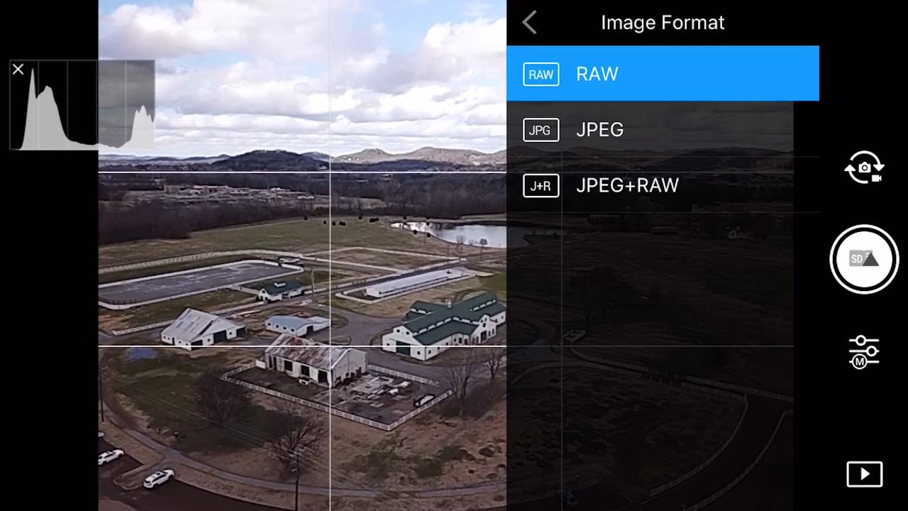 best settings for drone photography