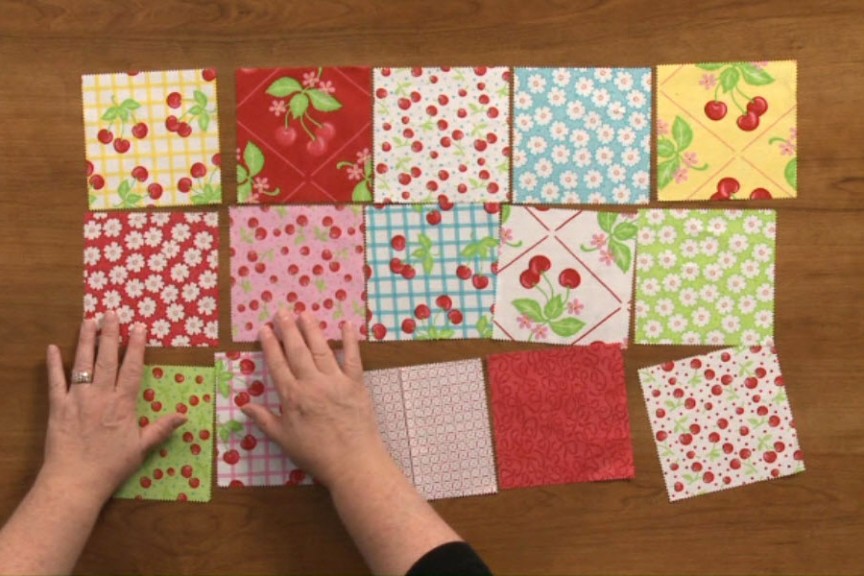 How to Make a Tote Bag Using Charm Pack Fabrics NQC www