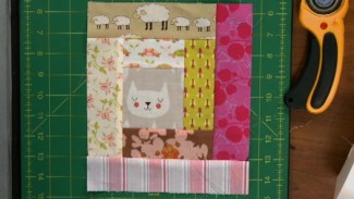 Log Cabin Quilt Squares with Scraps