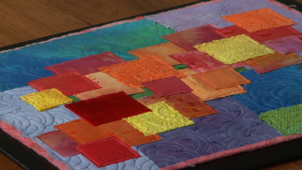 Colorful quilt squares
