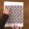 Intricate quilt pattern print out
