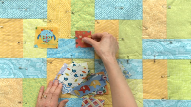 Children's fabric squares