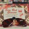Clip on sew red glasses