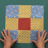 Square fabric blocks